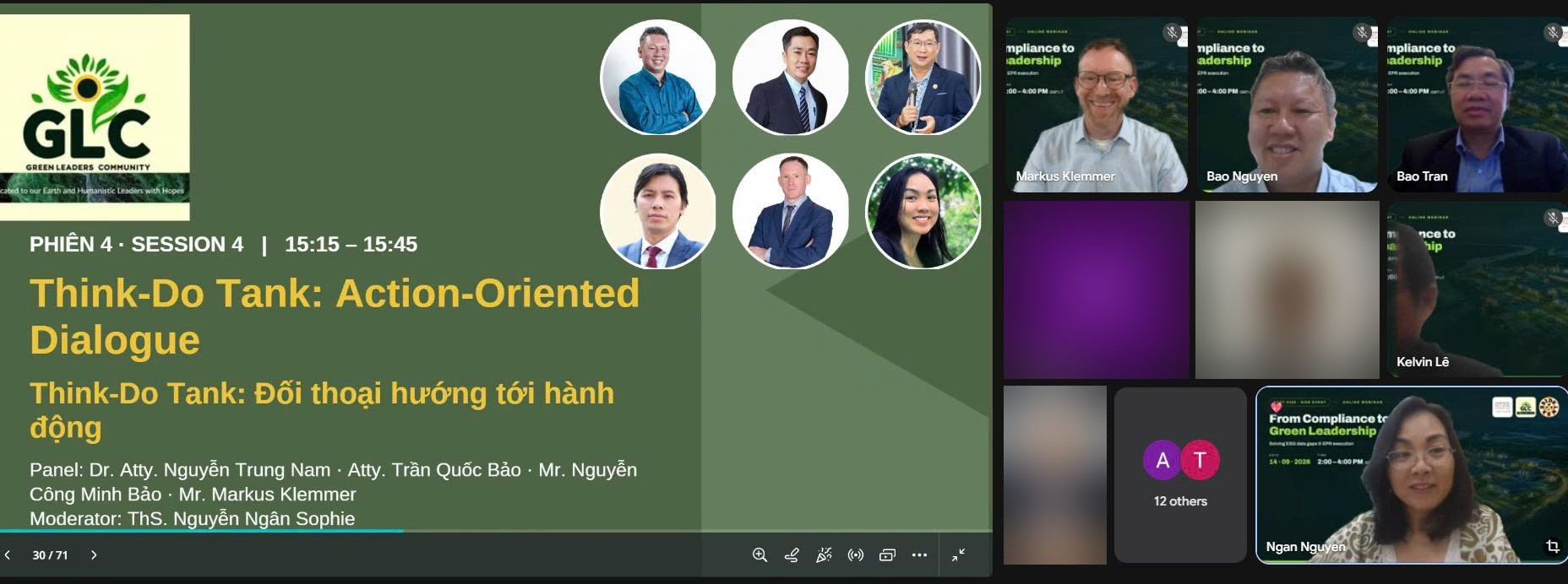 Phiên thảo luận Think-Do Tank trên Google Meet, ngày 14/9/2026.